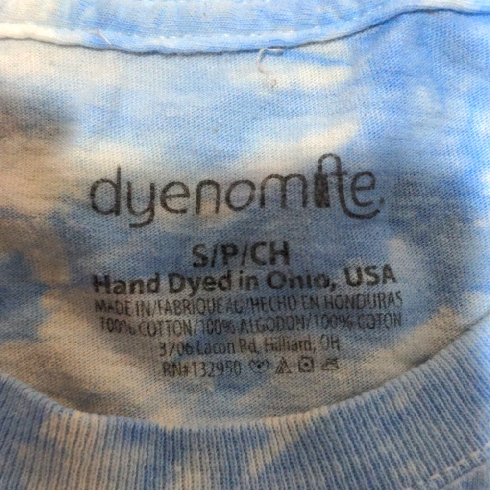 Dyenomite Apparel Sky Blue Outer Space Club Custom Tee (Small) View 5